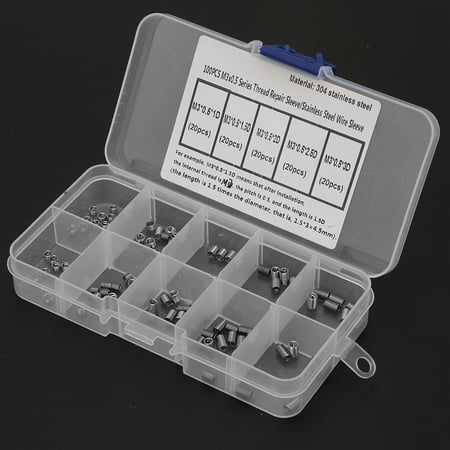 Screw Sleeve Coiled Wire Screws Sleeve Wire Thread Insert Screw Thread Sleeve 100 Pcs Coiled Wire Thread Repair Insert Stainless Steel Thread Screws Sleeve (#3)
Screw Sleeve Coiled Wire Screws Sleeve Wire Thread Insert Screw Thread Sleeve 100 Pcs Coiled Wire Thread Repair Insert Stainless Steel Thread Screws Sleeve (#3)
