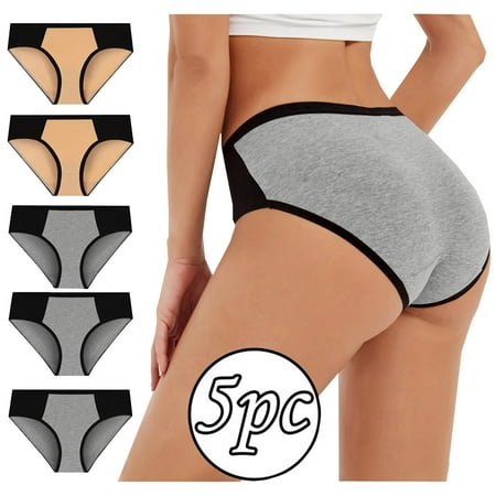 Aueoeo Underwear Women Pack Womens Underwear Seamless 5Pc Women Solid Color Patchwork Briefs Panties Underwear Bikini Underpants Clearance
Aueoeo Underwear Women Pack Womens Underwear Seamless 5Pc Women Solid Color Patchwork Briefs Panties Underwear Bikini Underpants Clearance