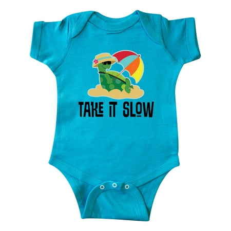 Inktastic Turtle Take it Slow Gift Baby Boy or Baby Girl Bodysuit