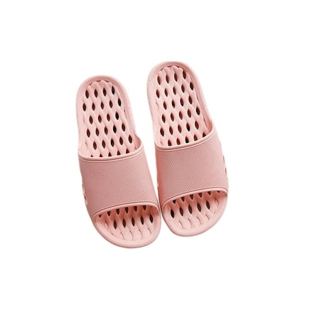 Fangasis Mens Breathable Open Toe Slippers Bathroom Wear Resistant Flat Flats Cozy Casual Shoes