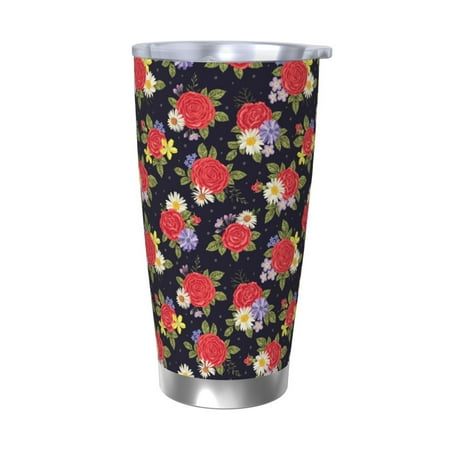 Qekee Red Rose Flower Print 20OZ Car Cup Stainless Steel Vacuum Insulated Tumbler Tumbler Cup With Lid And Straw Travel Coffee Mug-Without Straw
Qekee Red Rose Flower Print 20OZ Car Cup Stainless Steel Vacuum Insulated Tumbler Tumbler Cup With Lid And Straw Travel Coffee Mug-Without Straw