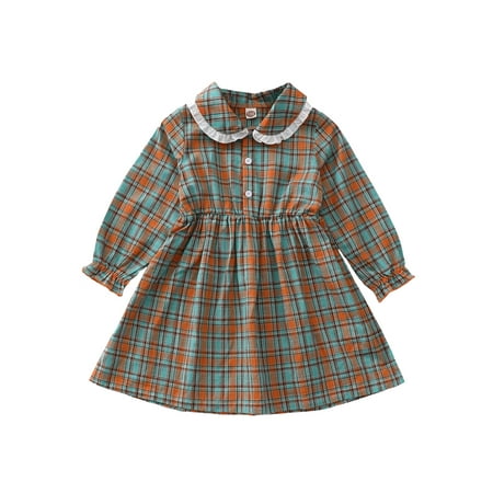Kucnuzki 3T Toddler Baby Girl Winter Dress Causal Dress 4T Toddler Girl Long Sleeve Plaid Prints Lapel Collar Button Upper Ruffled Skirt Layer Casual Elegant Dress Green
Kucnuzki 3T Toddler Baby Girl Winter Dress Causal Dress 4T Toddler Girl Long Sleeve Plaid Prints Lapel Collar Button Upper Ruffled Skirt Layer Casual Elegant Dress Green