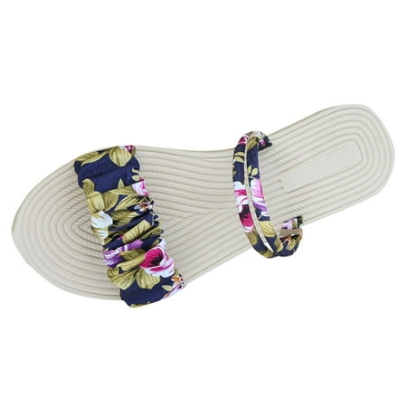 Cathalem Women Slippers Fashion New Floral Pattern Summer Lightweight Comfortable Non Slip Versatile Beach Sandals Dark Blue 38
Cathalem Women Slippers Fashion New Floral Pattern Summer Lightweight Comfortable Non Slip Versatile Beach Sandals Dark Blue 38