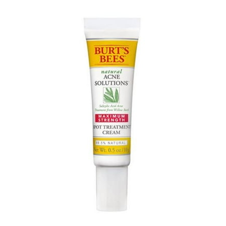 Burt's Bees Natural Acne Solutions Maximum Strength Spot Treatment Cream 0.5 oz (Pack of 2)