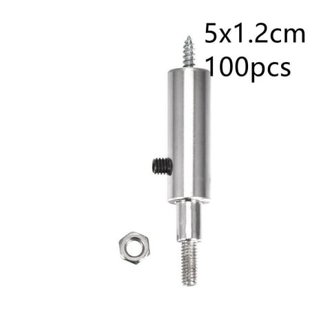 Homeex Iron-plated Aluminum Sleeve Advertising Luminous Characters Installation Screw Fixing Aluminum 100pcs 5cmx1.2cm
Homeex Iron-plated Aluminum Sleeve Advertising Luminous Characters Installation Screw Fixing Aluminum 100pcs 5cmx1.2cm
