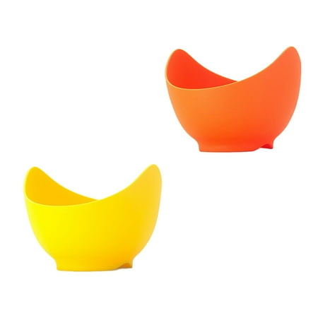 Poached Egg Cooker Food Grade Non Stick Silicone Egg Poaching Cup for Microwave or Stovetop Kitchen Supply Yellow X1 Orange X1
Poached Egg Cooker Food Grade Non Stick Silicone Egg Poaching Cup for Microwave or Stovetop Kitchen Supply Yellow X1 Orange X1