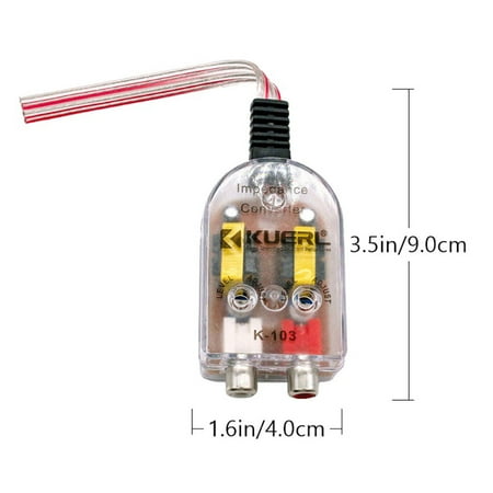 Car Audio Converter 2pcs Car Audio Converters High Frequency to Low Frequency Converter Devices