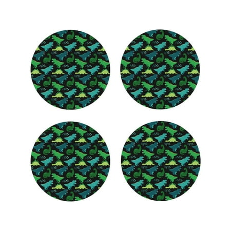 Drink Coasters Set of 4 green Dinosaur Leather Coasters for Coffee Table Protector Heat Resistant Cute Coasters for Home Decor Housewarming Gifts Bar Kitchen 4 Inch Round Shape
Drink Coasters Set of 4 green Dinosaur Leather Coasters for Coffee Table Protector Heat Resistant Cute Coasters for Home Decor Housewarming Gifts Bar Kitchen 4 Inch Round Shape