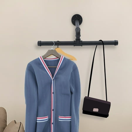 Anqidi Wall Mounted Clothes Rack Black Iron T-shaped Clothing Storage Rack High-temperature Baking Paint 19.68*9.06*4.92 In
Anqidi Wall Mounted Clothes Rack Black Iron T-shaped Clothing Storage Rack High-temperature Baking Paint 19.68*9.06*4.92 In