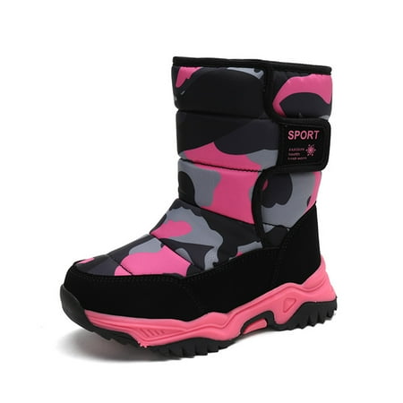 Boys Girls Snow Boots Toddler Outdoor Winter Warm Waterproof Anti-Slip Anti-Collision Calf Hight Slip Resistant Cold Weather Fur Lined Shoes Skiing Bootie (Toddler/Little Kid/Big Kid) Rose Red 27
Boys Girls Snow Boots Toddler Outdoor Winter Warm Waterproof Anti-Slip Anti-Collision Calf Hight Slip Resistant Cold Weather Fur Lined Shoes Skiing Bootie (Toddler/Little Kid/Big Kid) Rose Red 27