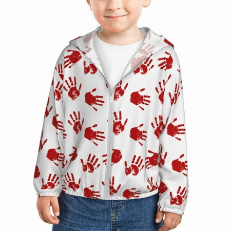 Lukts Bloody Hand Print Children s Long-Sleeved Sun Protection Clothing Hooded Sweatshirts for Boys and Girls Outdoor Sports-2 Years
Lukts Bloody Hand Print Children s Long-Sleeved Sun Protection Clothing Hooded Sweatshirts for Boys and Girls Outdoor Sports-2 Years