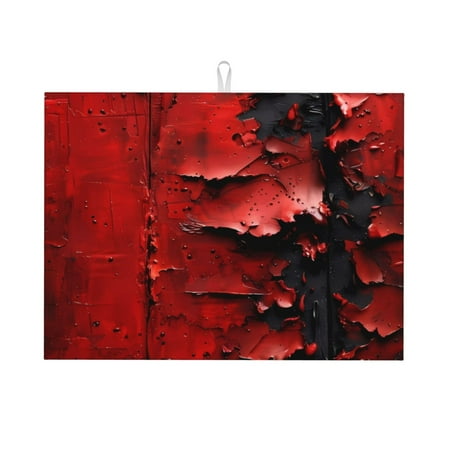 Honeii Abstract Red Textured Canvas Print Kitchen Drying Mat Coffee Bar Mat Hide Stain Coffee Maker Mat for Countertops Coffee Pot Dish Drying Mat
Honeii Abstract Red Textured Canvas Print Kitchen Drying Mat Coffee Bar Mat Hide Stain Coffee Maker Mat for Countertops Coffee Pot Dish Drying Mat