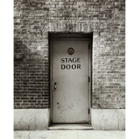Close-up of a closed stage door Canvas Art - (24 x 36)