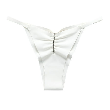 YYDGH Womens Seamless Underwear No Show Panties for Women Breathable Bikini G String Low Waist Thongs White XL
YYDGH Womens Seamless Underwear No Show Panties for Women Breathable Bikini G String Low Waist Thongs White XL