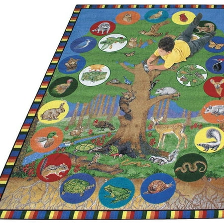Joy Carpets Tree of Life Rug-10 ft. 9 in. x 13 ft. 2 in.