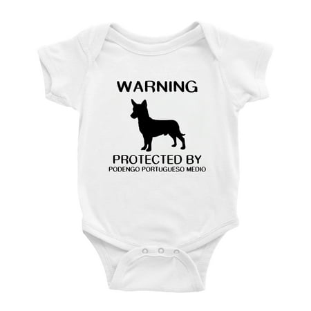 Warning: Protected by A Podengo Portugueso Medio Dog Funny Baby Bodysuits (White 12-18 Months)
Warning: Protected by A Podengo Portugueso Medio Dog Funny Baby Bodysuits (White 12-18 Months)