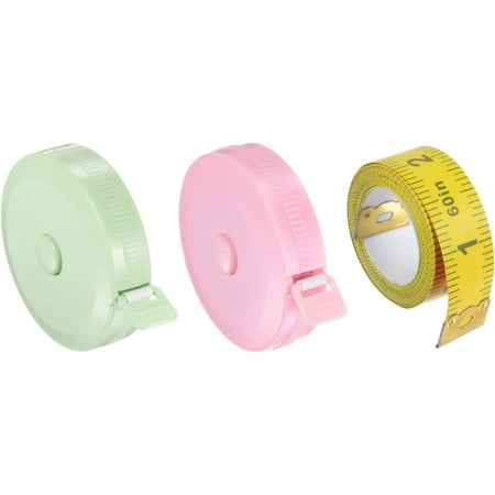 3pcs Soft Tape Measure Set 150cm/60 Retractable Measuring Ruler with 150cm/60 Multicolor Soft Ruler for Body Cloth Sewing Light Pink Cool Green
3pcs Soft Tape Measure Set 150cm/60 Retractable Measuring Ruler with 150cm/60 Multicolor Soft Ruler for Body Cloth Sewing Light Pink Cool Green