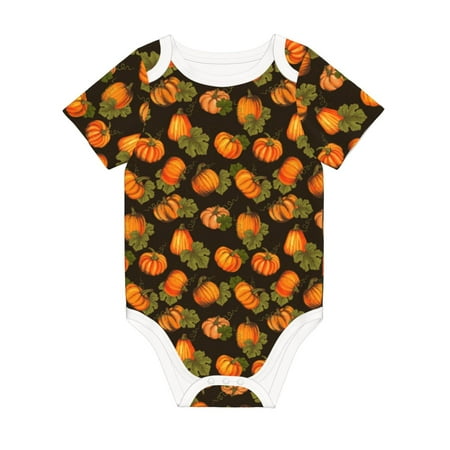 Coaee Orange Pumpkin for Soft Cotton Baby Short-Sleeve Bodysuit Baby Girls Boys Bodysuit Romper
Coaee Orange Pumpkin for Soft Cotton Baby Short-Sleeve Bodysuit Baby Girls Boys Bodysuit Romper
