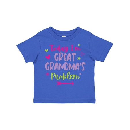 Inktastic Child Funny Today Im Great Grandmas Problem Gift Toddler Toddler Girl T-Shirt
Inktastic Child Funny Today Im Great Grandmas Problem Gift Toddler Toddler Girl T-Shirt