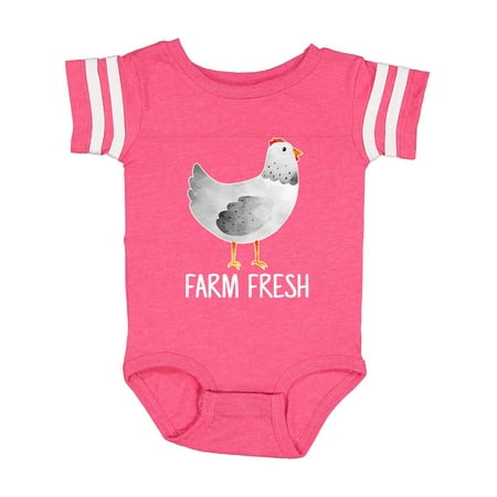 Inktastic Farming Chicken Farm Fresh Gift Baby Boy or Baby Girl Bodysuit