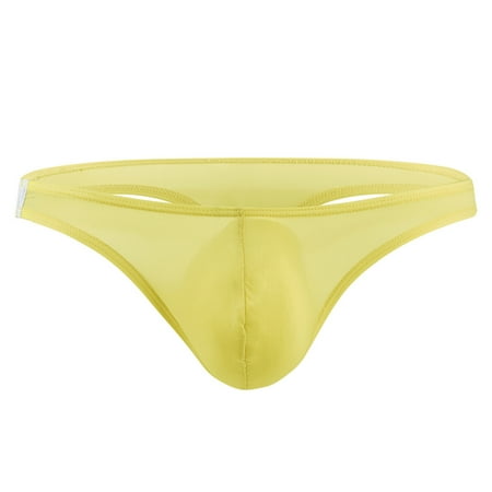 Men Thong Sport Underwear Man G-String Butt Flaunting Tongs Micro Mesh Briefs Relax L Yellow
Men Thong Sport Underwear Man G-String Butt Flaunting Tongs Micro Mesh Briefs Relax L Yellow