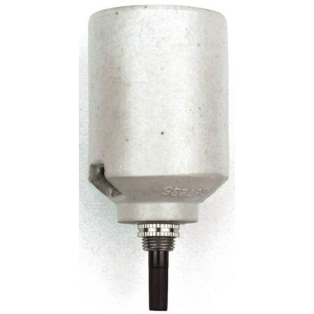 Jandorf 60578 White Porcelain Socket with Bottom Turn Knob 250 Volts