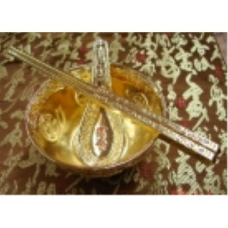 Golden Rice Bowl Set