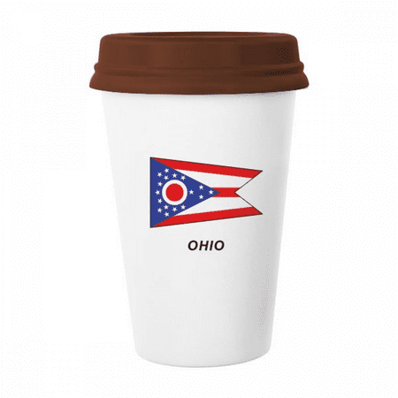 American State Flag Contour Ohio Mug Coffee Drinking Glass Pottery Cerac Cup Lid
American State Flag Contour Ohio Mug Coffee Drinking Glass Pottery Cerac Cup Lid