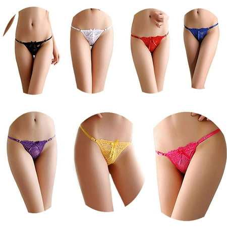 Women G-String Seamless Bowknot Ribbons Lace Thongs Adjustable Panties Underwear-Multicolour
Women G-String Seamless Bowknot Ribbons Lace Thongs Adjustable Panties Underwear-Multicolour