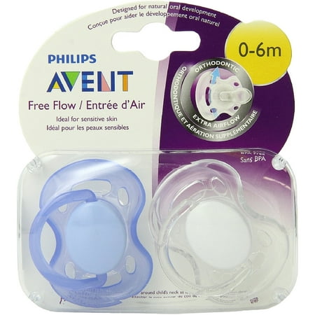 3 Pack - Philips Avent BPA Free Freeflow Pacifier, 0-6 Months 2 ea