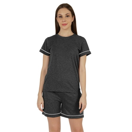 Inkmeso 2 Pcs Solid Sleepwear Sets For WoMen s Short Sleeve Top And Short Loungewear Set
Inkmeso 2 Pcs Solid Sleepwear Sets For WoMen s Short Sleeve Top And Short Loungewear Set