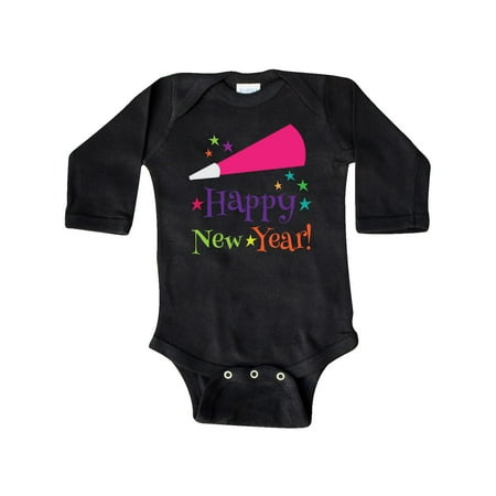 Inktastic Happy New Year party Gift Baby Boy or Baby Girl Long Sleeve Bodysuit