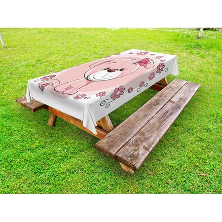 Dog Outdoor Tablecloth Cute Little Puppy with Daisy Flowers Cheerful Adorable Domestic Pet Girls Decorative Washable Fabric Picnic Tablecloth 58 X 120 Inches Pale Pink Coral White by Ambesonne
Dog Outdoor Tablecloth Cute Little Puppy with Daisy Flowers Cheerful Adorable Domestic Pet Girls Decorative Washable Fabric Picnic Tablecloth 58 X 120 Inches Pale Pink Coral White by Ambesonne