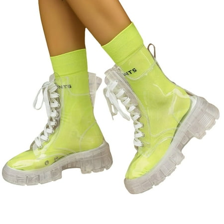 Womens Boots Fashion Transparent Booties Ankle Boots for Women Retro Round Toe Square Heel Boots Womens Mid Calf Boots for Women
Womens Boots Fashion Transparent Booties Ankle Boots for Women Retro Round Toe Square Heel Boots Womens Mid Calf Boots for Women