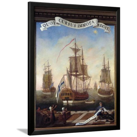 Allegory of the Chamber of Commerce of Marseille by Etienne Moulinneuf Framed Print Wall Art