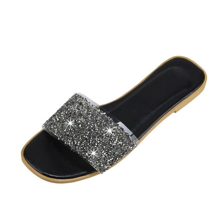 Slippers for Women Fashion Summer Women Slippers Casual Set Toe Beach Shoes Thong Soft Sole Slippers Womens Slippers Pu Black 38
Slippers for Women Fashion Summer Women Slippers Casual Set Toe Beach Shoes Thong Soft Sole Slippers Womens Slippers Pu Black 38