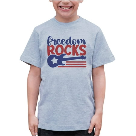 7 ate 9 Apparel Kids Patriotic 4th of July Shirt - Freedom Rocks Music Grey T-Shirt 3T
7 ate 9 Apparel Kids Patriotic 4th of July Shirt - Freedom Rocks Music Grey T-Shirt 3T