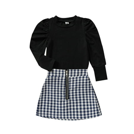 Calsunbaby Baby Girls Autumn Outfits 2Pcs Suit Classic Solid Color Long Sleeve Pullover T-shirt Zipper Plaid Short Skirt Casual Clothes Set
Calsunbaby Baby Girls Autumn Outfits 2Pcs Suit Classic Solid Color Long Sleeve Pullover T-shirt Zipper Plaid Short Skirt Casual Clothes Set
