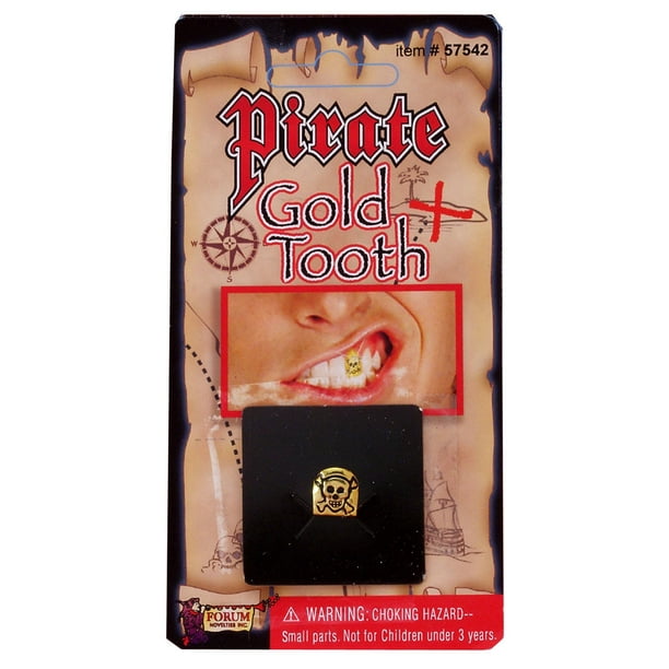 Pirate Tooth Cap with Skull