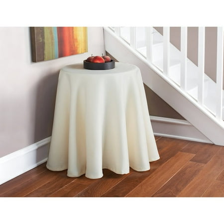 mainstays table round decorative twill walmart