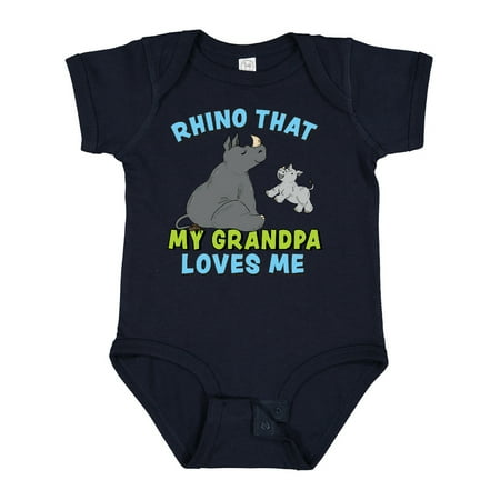 Inktastic Rhino That My Grandpa Loves Me with Cute Rhinos Gift Baby Boy or Baby Girl Bodysuit
Inktastic Rhino That My Grandpa Loves Me with Cute Rhinos Gift Baby Boy or Baby Girl Bodysuit