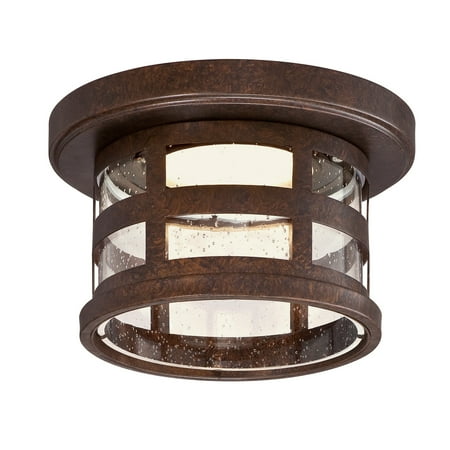 Design House Washburn Integrated LED Ceiling Light in Rustic Bronze
