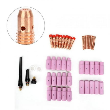 Higoodz Welding 46 Pcs Welding Accessory For WP-17/18/26 0.040in 1/16in 3/32in 1/8in Welding Torch Welding Torch
Higoodz Welding 46 Pcs Welding Accessory For WP-17/18/26 0.040in 1/16in 3/32in 1/8in Welding Torch Welding Torch