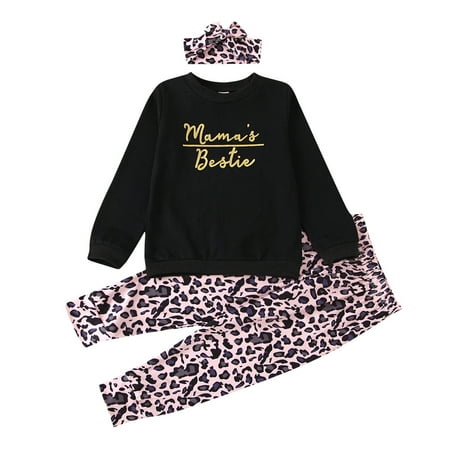 Dadaria Baby Boys Girls Clothes Newborn Sets 1-6T Newborn Infant Letter Print Tops + Leopard Pants Outfits +Headbands Black 100 Toddler
Dadaria Baby Boys Girls Clothes Newborn Sets 1-6T Newborn Infant Letter Print Tops + Leopard Pants Outfits +Headbands Black 100 Toddler
