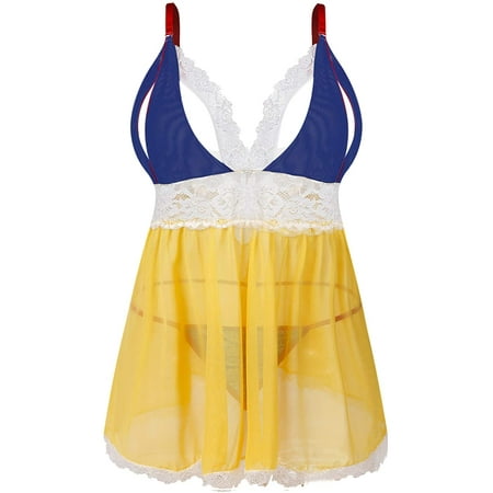 YAZI Women s Sexy Plus Size Lingerie - Split Cup Lace Babydoll Sleepwear Chemise Set 2XL 3XL 4XL
YAZI Women s Sexy Plus Size Lingerie - Split Cup Lace Babydoll Sleepwear Chemise Set 2XL 3XL 4XL