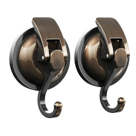 2 Pack Suction Cup Hooks Heavy Duty Reusable Window Glass Vacuum Hooks Kitchen Bathroom Wall Hanger(Bronze)
2 Pack Suction Cup Hooks Heavy Duty Reusable Window Glass Vacuum Hooks Kitchen Bathroom Wall Hanger(Bronze)