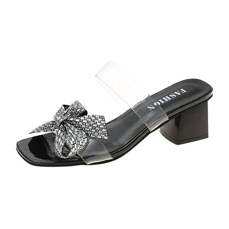 Mackneog Sandals For Women Ladies Chunky Heel High Heel Rhinestone Fish Mouth Sandals Gift on Clearance
Mackneog Sandals For Women Ladies Chunky Heel High Heel Rhinestone Fish Mouth Sandals Gift on Clearance