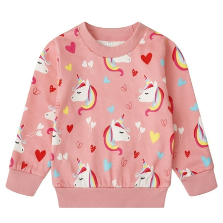 Toddler Baby Girls Pink Unicorn Sweatshirts Casual Pullover Crewneck Winter Long Sleeve Tops Shirts Clothes 2t(Unicorn 163)
Toddler Baby Girls Pink Unicorn Sweatshirts Casual Pullover Crewneck Winter Long Sleeve Tops Shirts Clothes 2t(Unicorn 163)