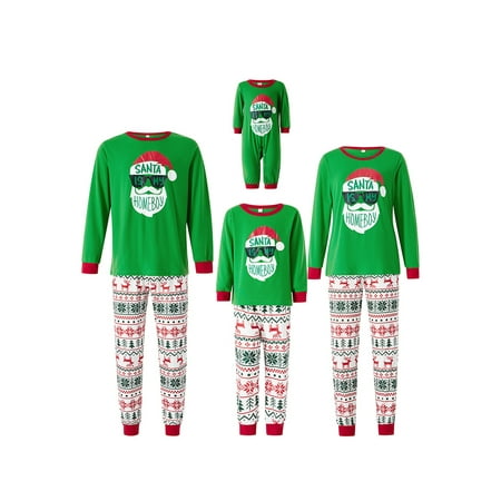 Calsunbaby Christmas Family Matching Pjs Sets Sleepwear Loungewear Green Santa Printed Tops and Pants Xmas Pajamas Nightwear Set
Calsunbaby Christmas Family Matching Pjs Sets Sleepwear Loungewear Green Santa Printed Tops and Pants Xmas Pajamas Nightwear Set
