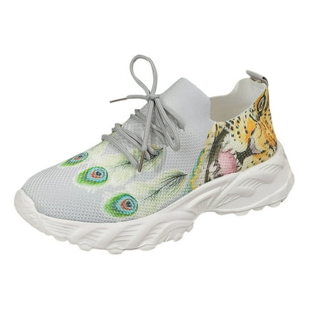 Gzea Sneakers Women Ladies Flyweaving Mesh Sports Casual Socks Shoes Breathable Plus Size Lightweight Running Shoes Sneakers Casual Shoes Gray 40
Gzea Sneakers Women Ladies Flyweaving Mesh Sports Casual Socks Shoes Breathable Plus Size Lightweight Running Shoes Sneakers Casual Shoes Gray 40